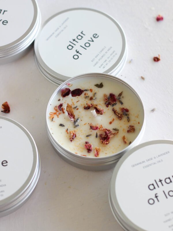 ALTAR OF LOVE TRAVEL SOY WAX CANDLE